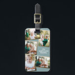 Modern gold multi photo family stylish luggage tag<br><div class="desc">Modern gold multi photo family stylish elegant design. Ideal thoughtful birthday,  Mothers day,  Fathers day,  or Christmas day gift.</div>