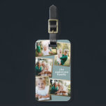 Modern gold multi photo family stylish luggage tag<br><div class="desc">Modern gold multi photo family stylish elegant design. Ideal thoughtful birthday,  Mothers day,  Fathers day,  or Christmas day gift.</div>