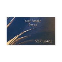 Modern Gold on Blue Alcohol Ink Business Card