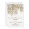 Modern gold palm tree elegant save the date