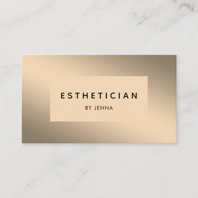 Modern Gold Salon  Business Card  Visitenkarte (Front)