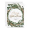 Modern gold script eucalyptus botanical Christmas