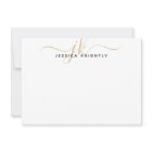 Modern Gold Script Monogram Initials Minimalist