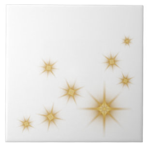 Modern Gold Starburst Tile