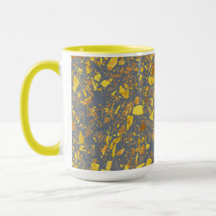 Modern Gold Terrazzo Pattern Mug