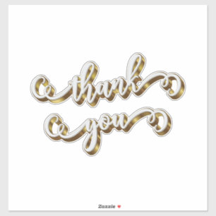 Modern Gold Typography Thank You