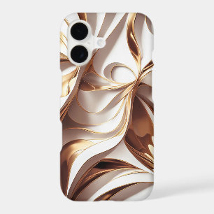 Modern Gold White Abstract