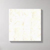 Modern Gold White Floral Doodles line art