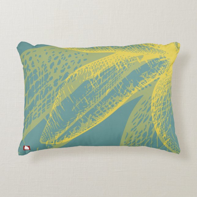 Modern  Goldden Flower Paint 1 by RD Decorative Cushion (Front)