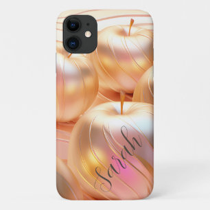 Modern Golden Apples, Rose Gold,  iPhone 11 Case