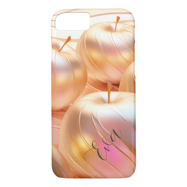 Modern Golden Apples, Rose Gold,  Case-Mate iPhone Case (Back)