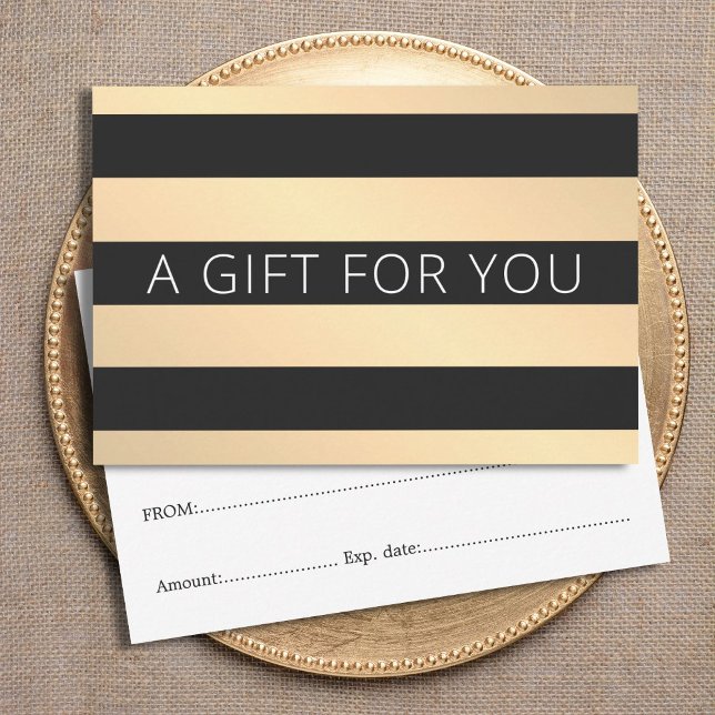 Modern Golden Black Stripes Beauty (Creator Uploaded)