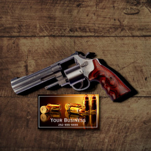 Modern Golden Cartidges Business Card
