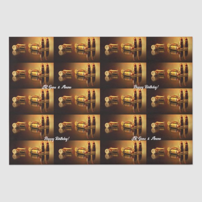 Modern Golden Cartridges Tissue Paper (Front)