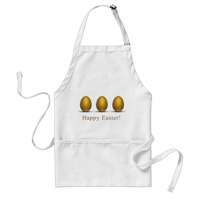 Modern Golden Easter Eggs Standard Apron (Front)