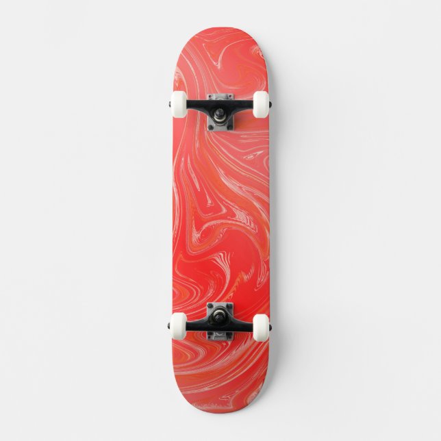 modern golden fashion pattern skateboard (Front)
