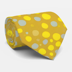Modern Golden Polka Dot Neck Tie 