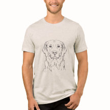 Modern Golden Retriever Minimalist Single Line Art