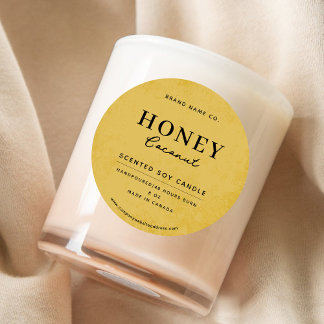 Modern Golden Rustic Classic Round Sticker