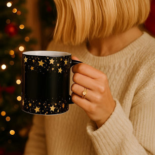 Modern golden stars MAGIC MUG