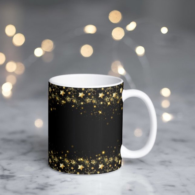 Modern golden stars MAGIC MUG (Creator Uploaded)