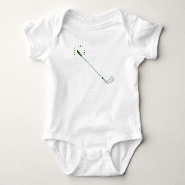 Modern Golf Baby Shower  Bodysuit (Front)