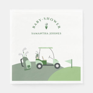 Modern Golf Baby Shower Napkin