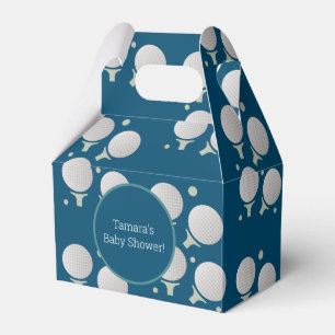 Modern Golf Ball Party Birthday Baby Pattern Favour Box