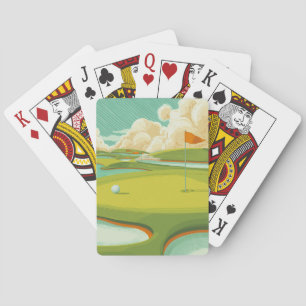 Modern Golf Course Playing Cards