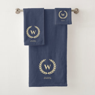 MODERN GOLF DAD GOLF FATHER'S DAY MONOGRAM BATH TOWEL SET