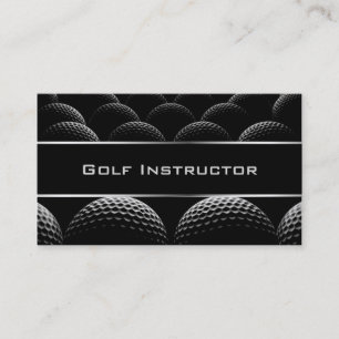 Modern Golf Instructor Business Card