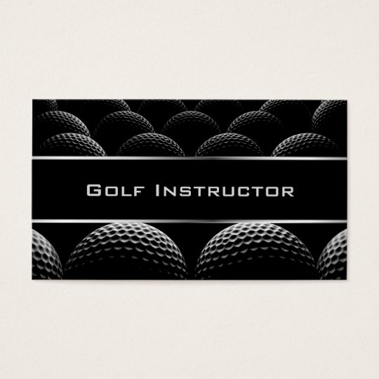 Modern Golf Instructor Business Card