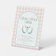 Modern Golf Theme Bridal Shower Custom Sign