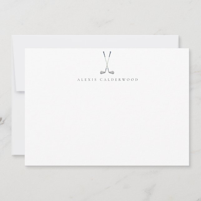 Modern Golfers Personalised Card (Front)