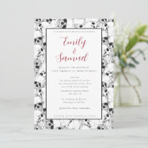 Modern Gothic Wedding Invitation