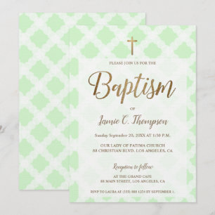 "Modern Grace" - Chic Baptism Invitation