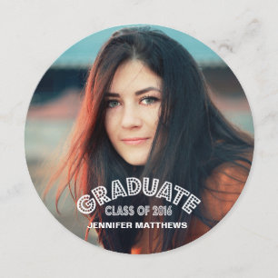MODERN GRAD   2016 GRADUATION PARTY INVITATION