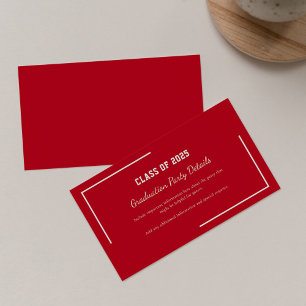 Modern Grad 2026 Grad Geometric Graduation Party Enclosure Card