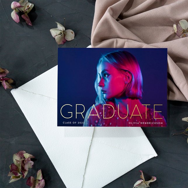 Modern Grad Announcement and Photo 2024 | Foil (Creator Uploaded)