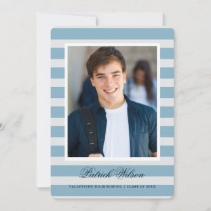 Modern Grad graduation announcement card