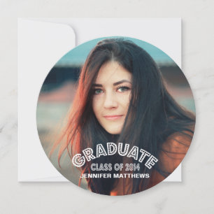 MODERN GRAD   GRADUATION PARTY INVITATION