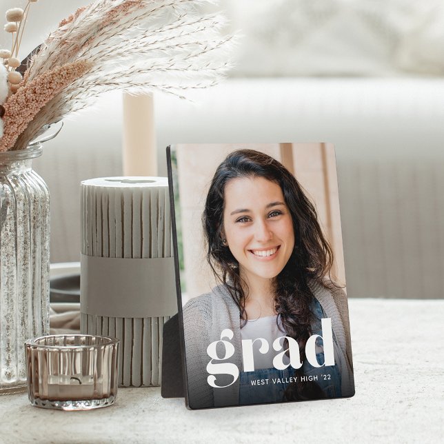 Modern Grad Overlay | Graduation Photo Vertical Plaque (Creator Uploaded)