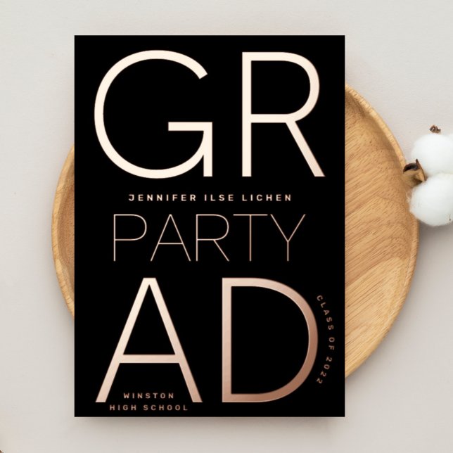 MODERN GRAD PARTY Class of 2024 ROSE Gold Pressed (Creator Uploaded)