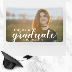 Modern Grad Photo Class of 20XX Graduation Sign
