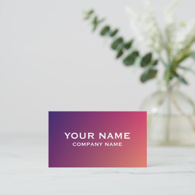 Modern Gradient Business Card Template (Standing Front)