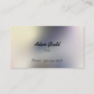 Modern Gradient Ombre Grey Business Card
