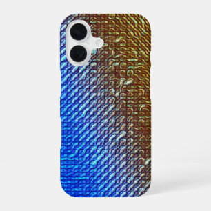 Modern Gradient Ripple Pattern Design iPhone 16 Case