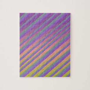 Modern Gradient Skylight Star Burst Stripes Jigsaw Puzzle
