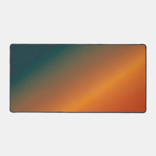Modern Gradient - Teal and Orange Fade Desk Mat