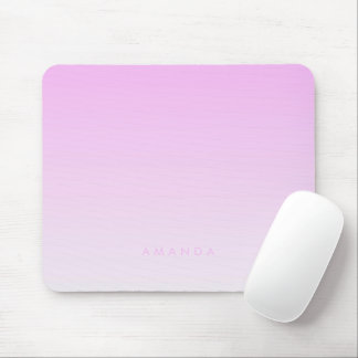 Modern Gradients Pink Minimalist Personalise Mouse Mat